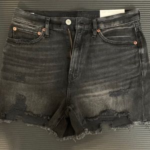 Black American Eagle Boyfriend Shorts